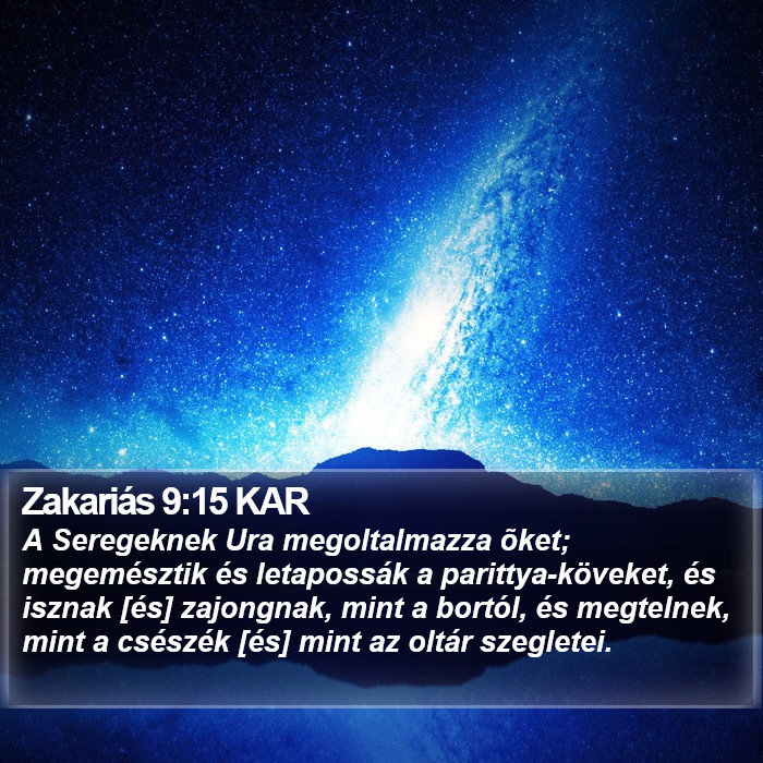 Zakariás 9:15 KAR Bible Study