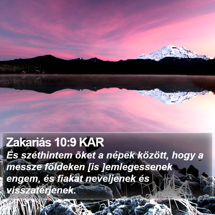 Zakariás 10:9 KAR Bible Study