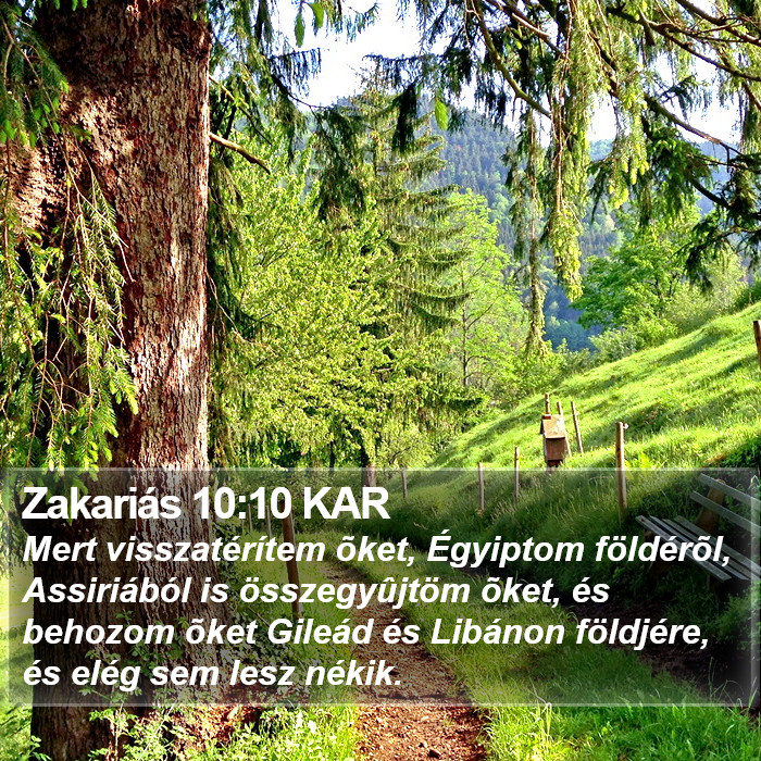 Zakariás 10:10 KAR Bible Study