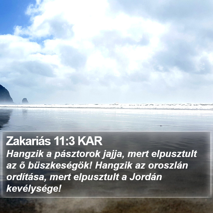 Zakariás 11:3 KAR Bible Study