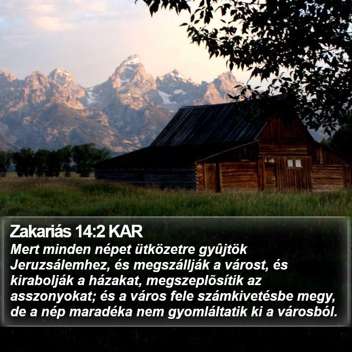 Zakariás 14:2 KAR Bible Study