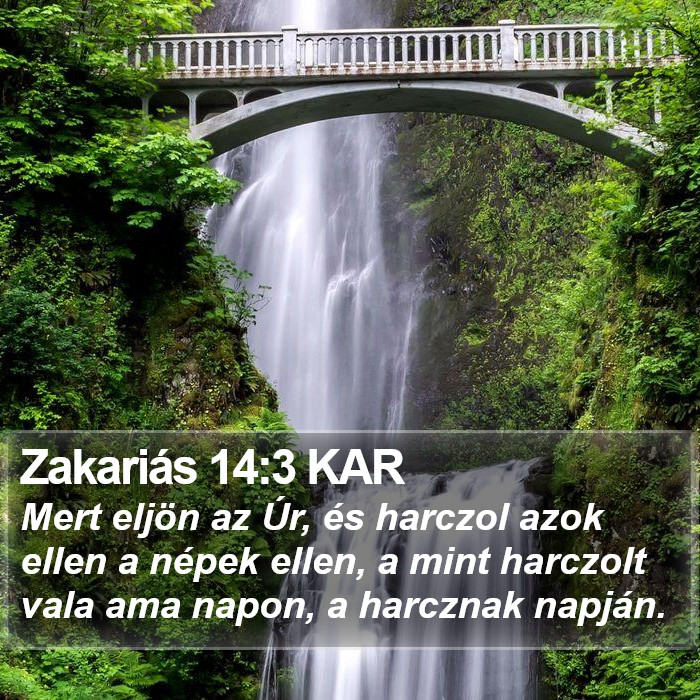 Zakariás 14:3 KAR Bible Study
