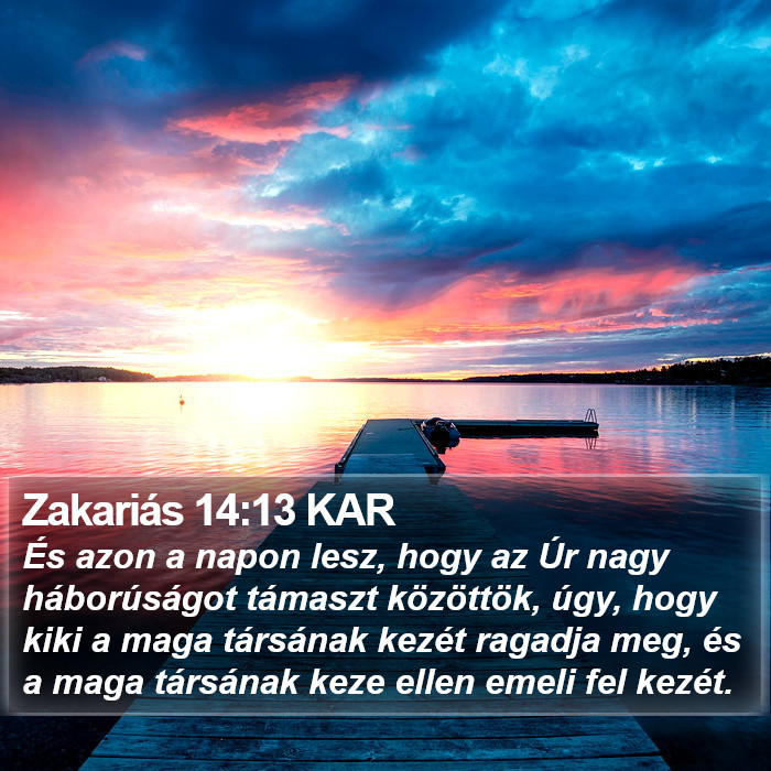 Zakariás 14:13 KAR Bible Study