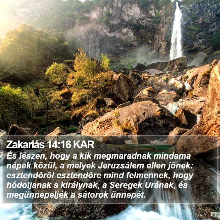 Zakariás 14:16 KAR Bible Study