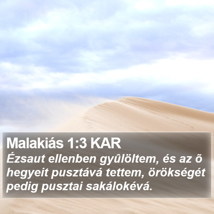 Malakiás 1:3 KAR Bible Study