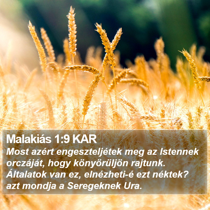 Malakiás 1:9 KAR Bible Study