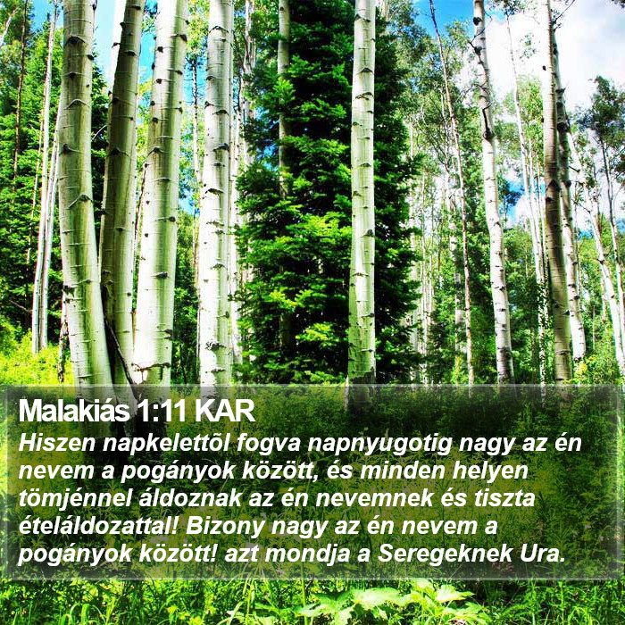 Malakiás 1:11 KAR Bible Study