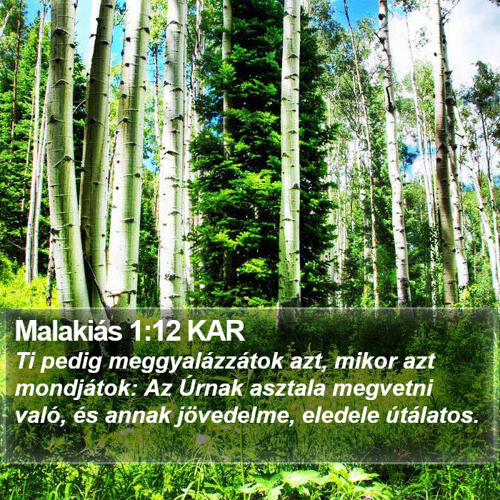 Malakiás 1:12 KAR Bible Study