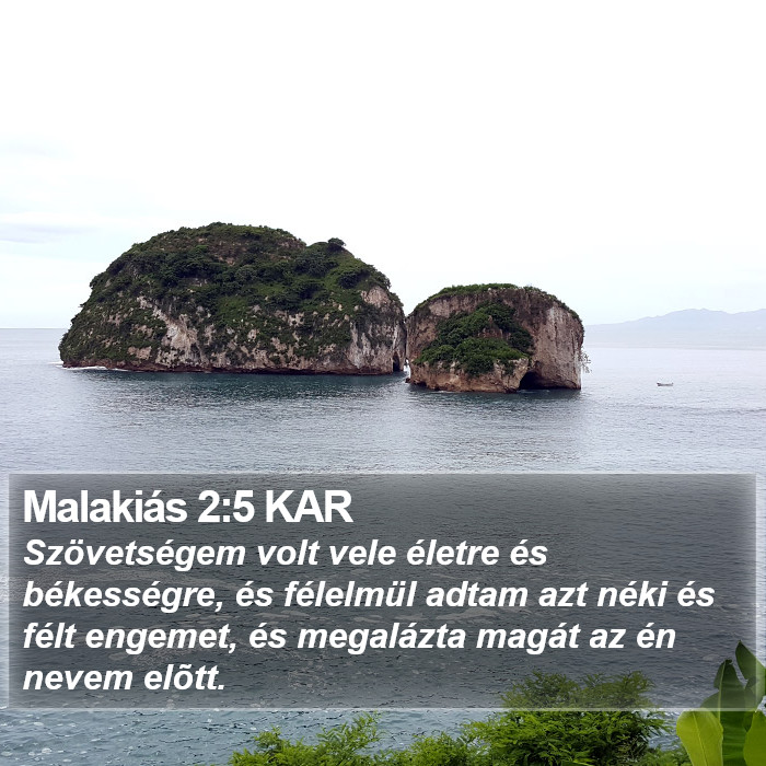 Malakiás 2:5 KAR Bible Study