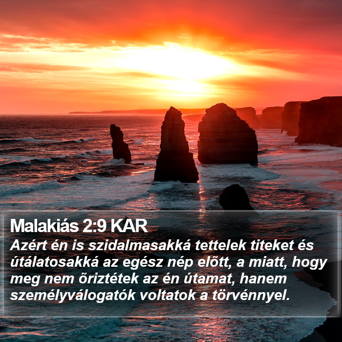 Malakiás 2:9 KAR Bible Study