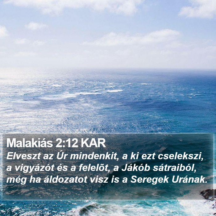 Malakiás 2:12 KAR Bible Study