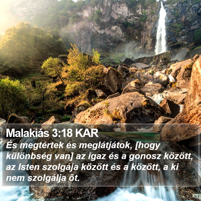 Malakiás 3:18 KAR Bible Study