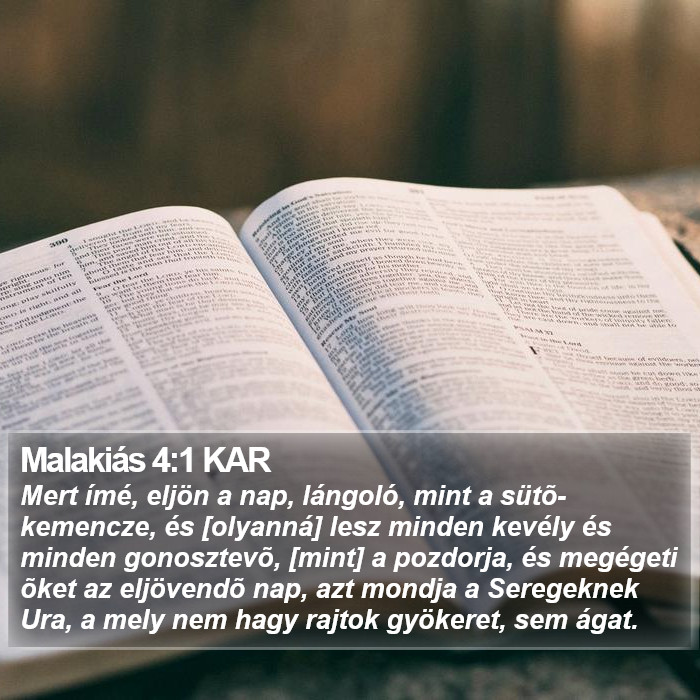 Malakiás 4:1 KAR Bible Study