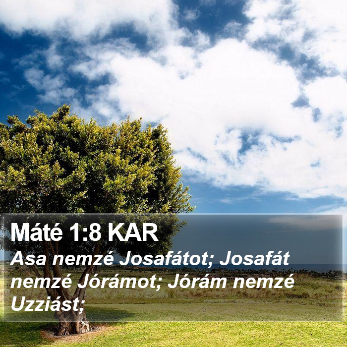 Máté 1:8 KAR Bible Study