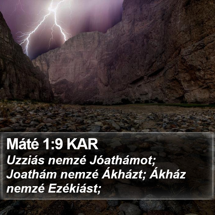 Máté 1:9 KAR Bible Study