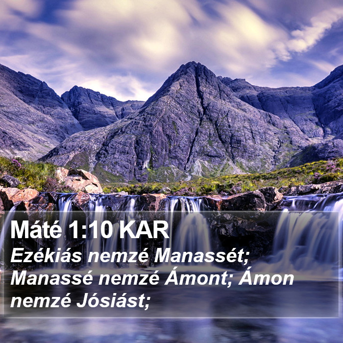 Máté 1:10 KAR Bible Study