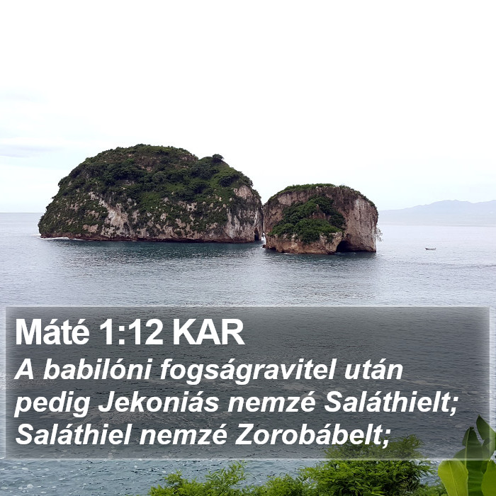 Máté 1:12 KAR Bible Study