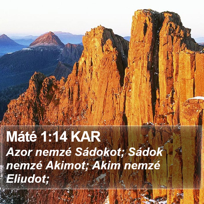 Máté 1:14 KAR Bible Study