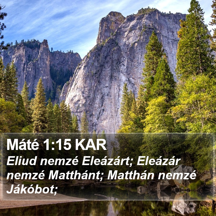 Máté 1:15 KAR Bible Study