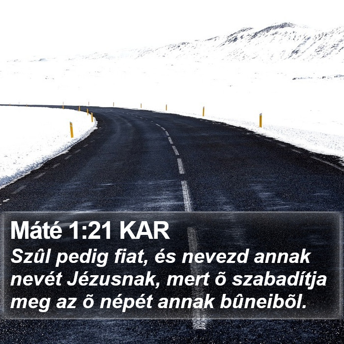 Máté 1:21 KAR Bible Study