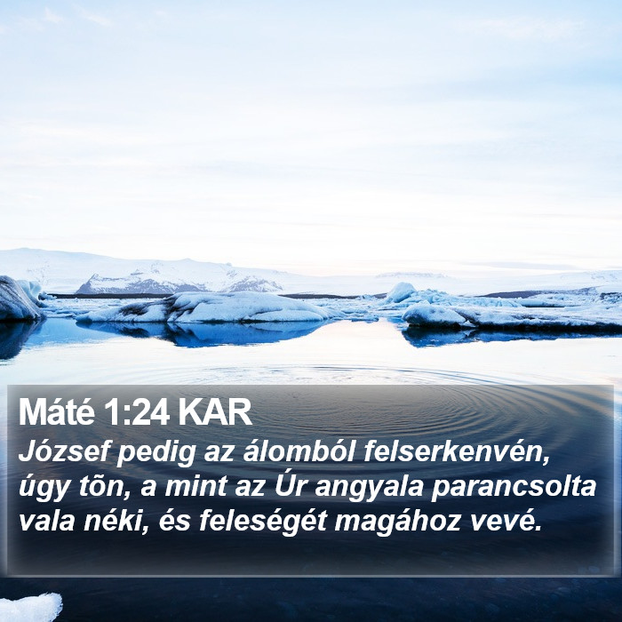 Máté 1:24 KAR Bible Study