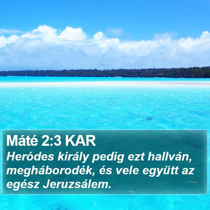 Máté 2:3 KAR Bible Study