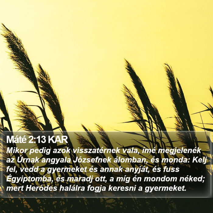 Máté 2:13 KAR Bible Study