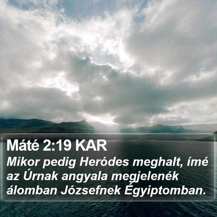 Máté 2:19 KAR Bible Study