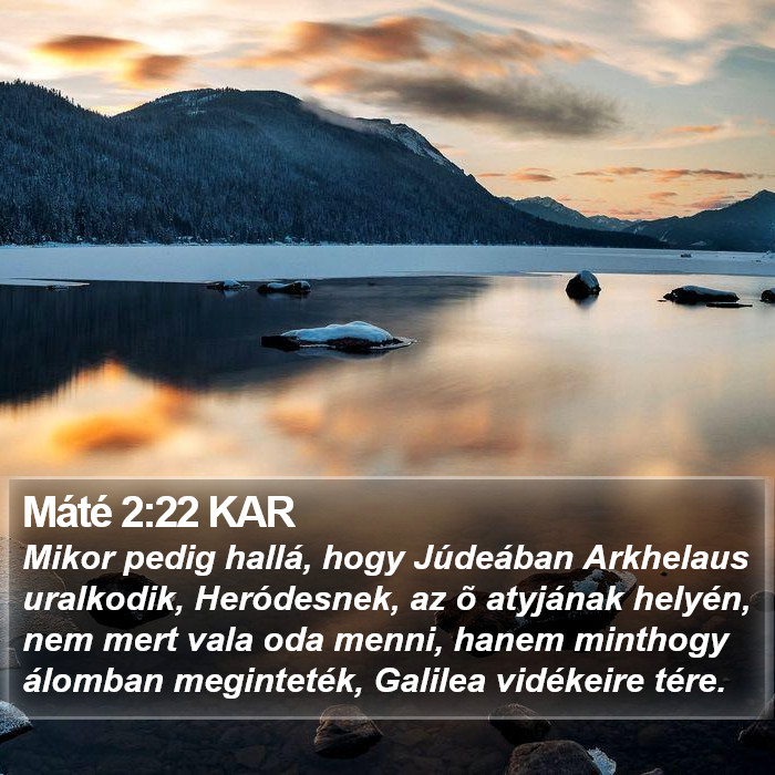 Máté 2:22 KAR Bible Study