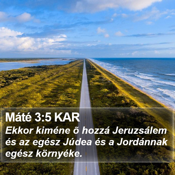 Máté 3:5 KAR Bible Study