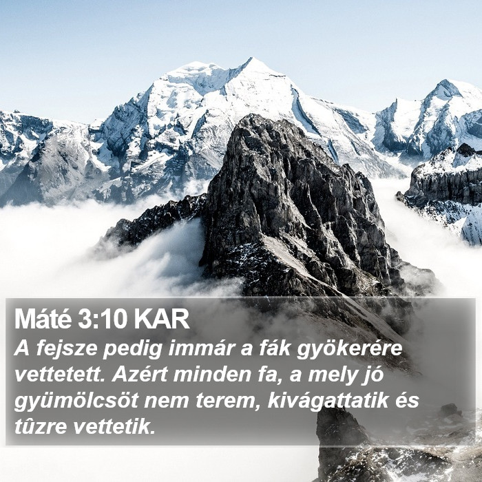 Máté 3:10 KAR Bible Study