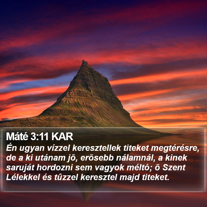 Máté 3:11 KAR Bible Study