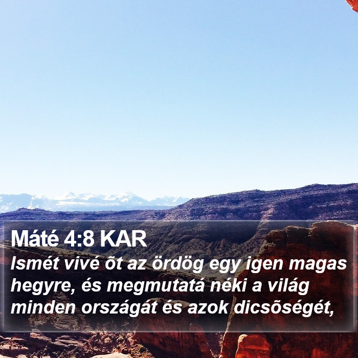 Máté 4:8 KAR Bible Study