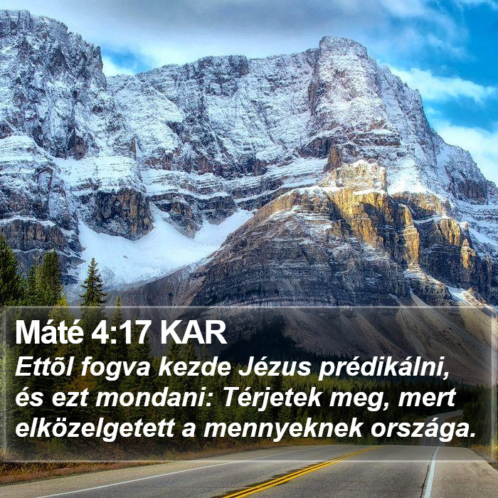 Máté 4:17 KAR Bible Study