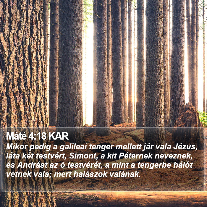 Máté 4:18 KAR Bible Study