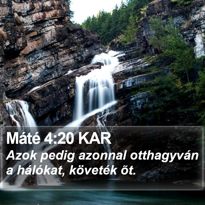 Máté 4:20 KAR Bible Study