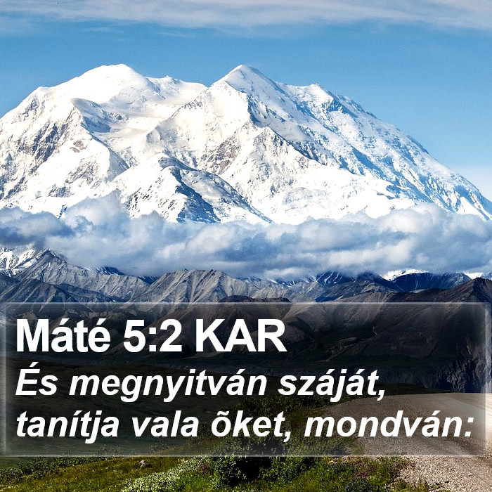 Máté 5:2 KAR Bible Study