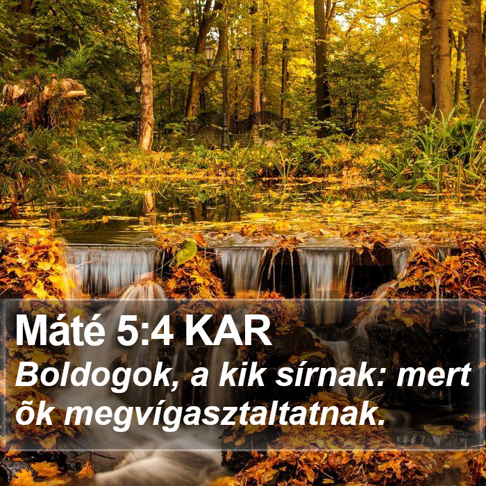 Máté 5:4 KAR Bible Study