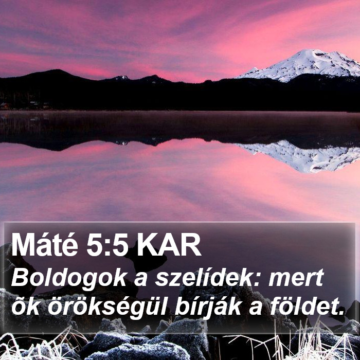 Máté 5:5 KAR Bible Study