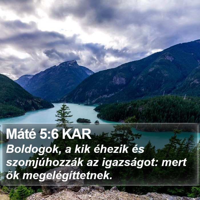 Máté 5:6 KAR Bible Study