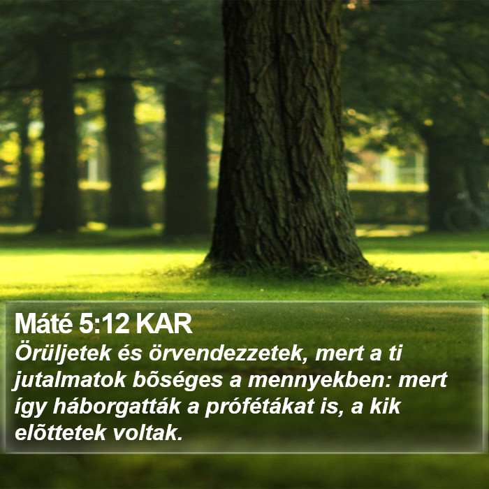 Máté 5:12 KAR Bible Study