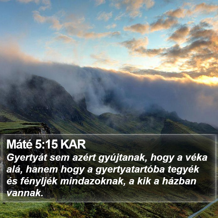 Máté 5:15 KAR Bible Study