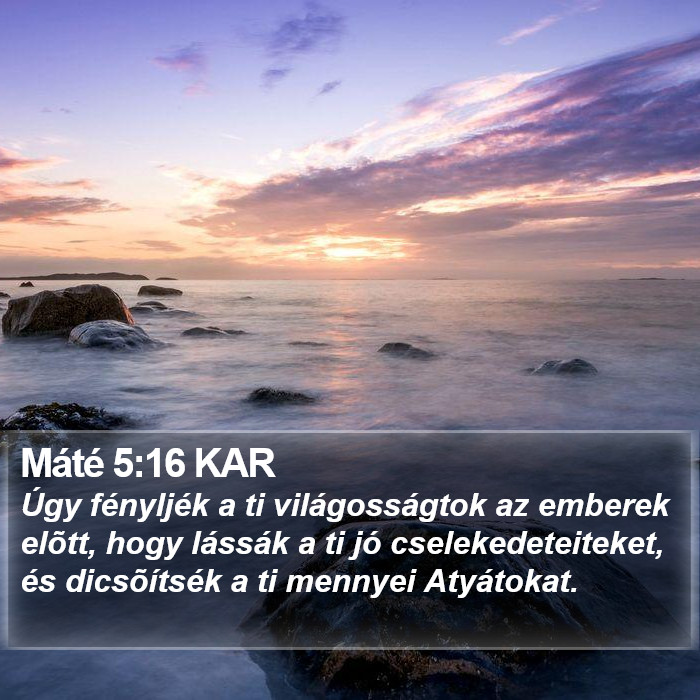 Máté 5:16 KAR Bible Study