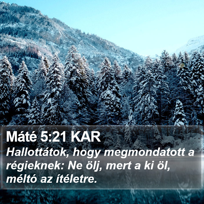 Máté 5:21 KAR Bible Study