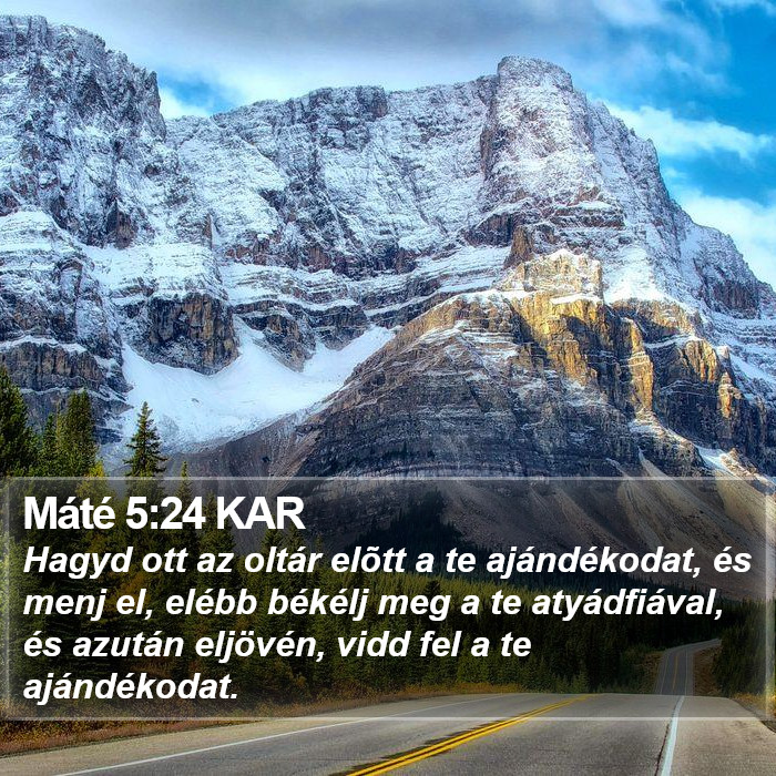 Máté 5:24 KAR Bible Study