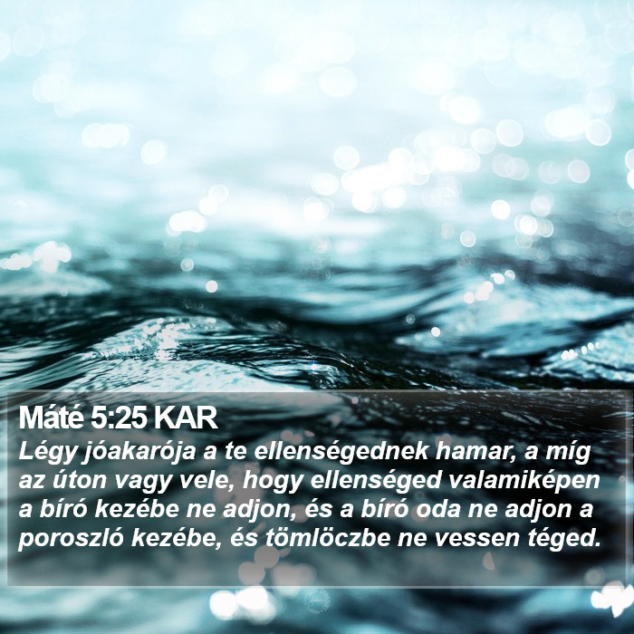 Máté 5:25 KAR Bible Study