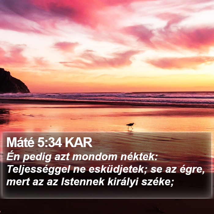 Máté 5:34 KAR Bible Study