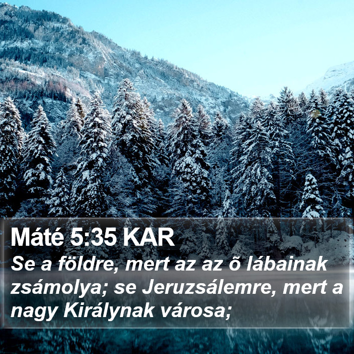 Máté 5:35 KAR Bible Study