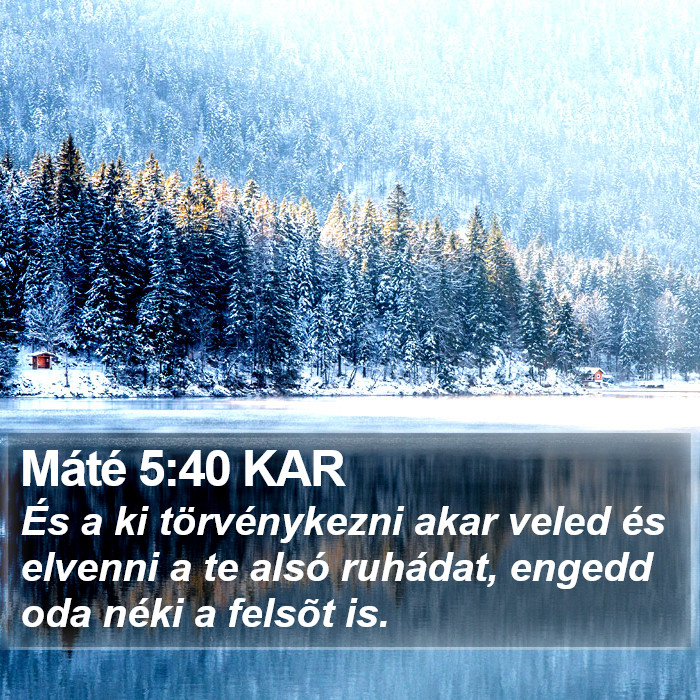 Máté 5:40 KAR Bible Study