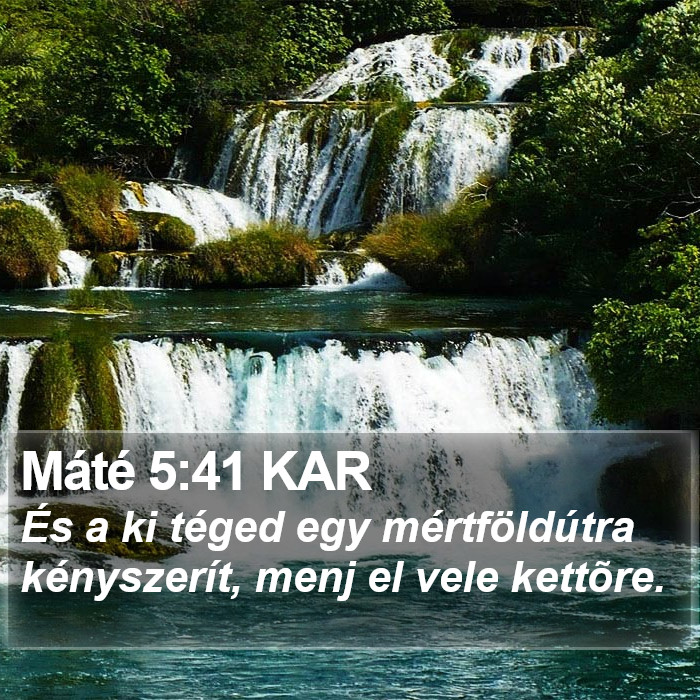 Máté 5:41 KAR Bible Study